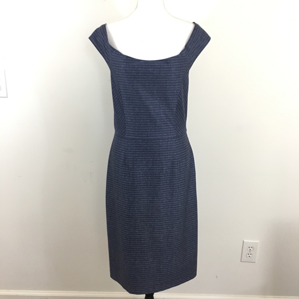 Antonio Melani Kathleen Striped Off Shoulder Dress - Picture 4 of 5